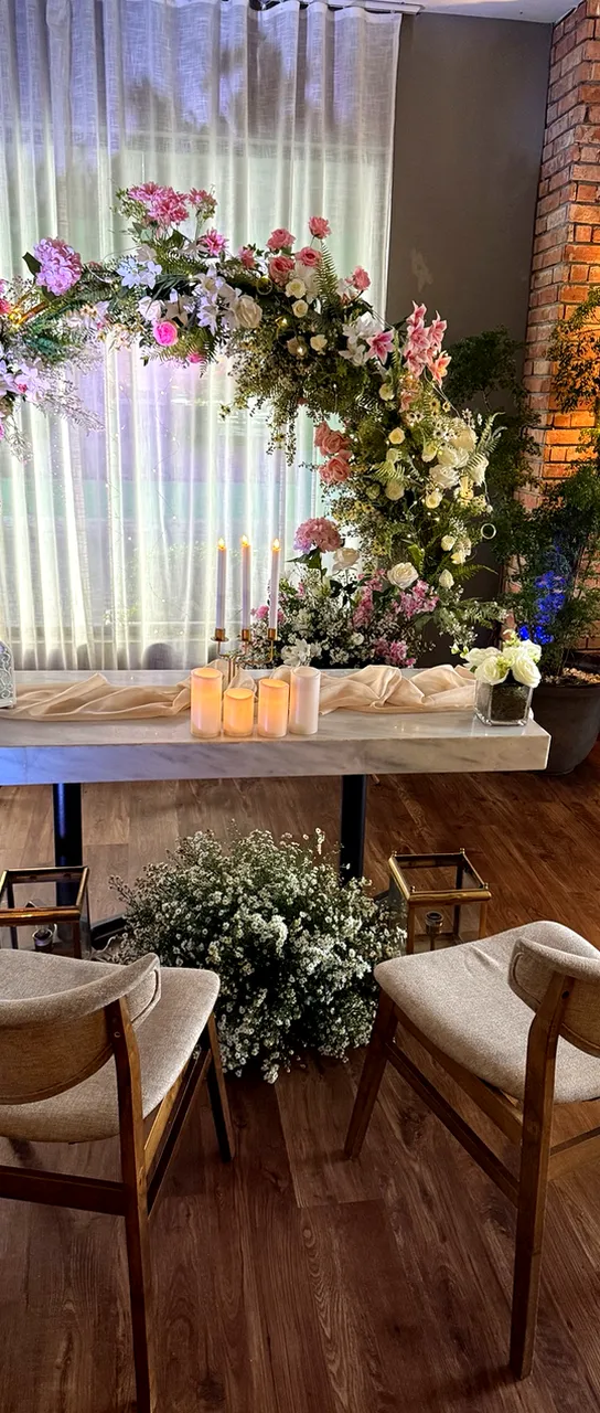 Arco floral para boda en Farah